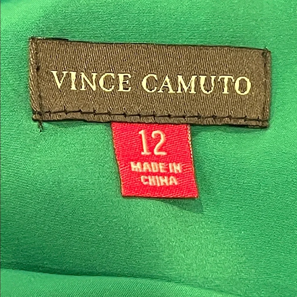 Vince Camuto Green and Navy Women's Blouse sz 12 - Picture 4 of 5